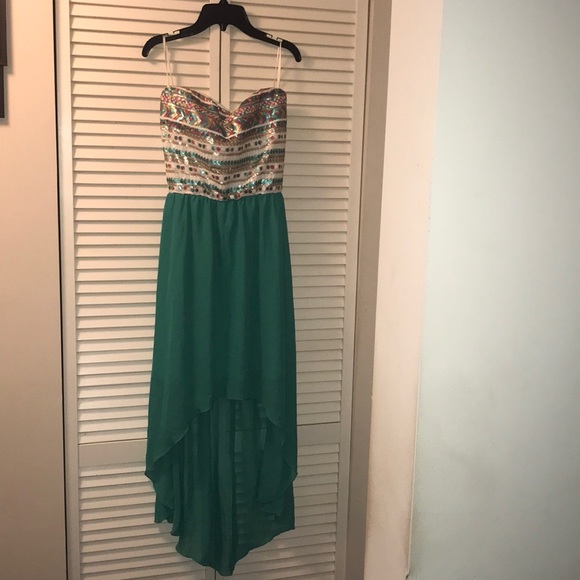 🔥AUW Strapless sequins high-low dress 🔥 - Picture 4 of 8